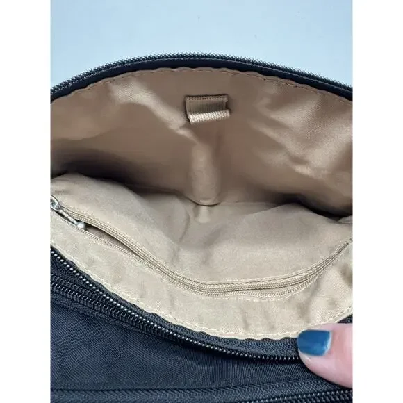 Baggallini Crossbody Bag Adjustable Strap Travel Work Nylon Black Purse - Picture 13 of 13